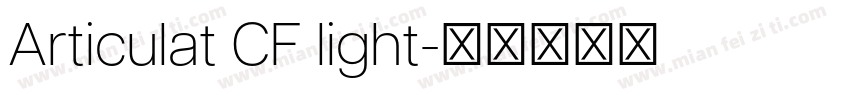 Articulat CF light字体转换